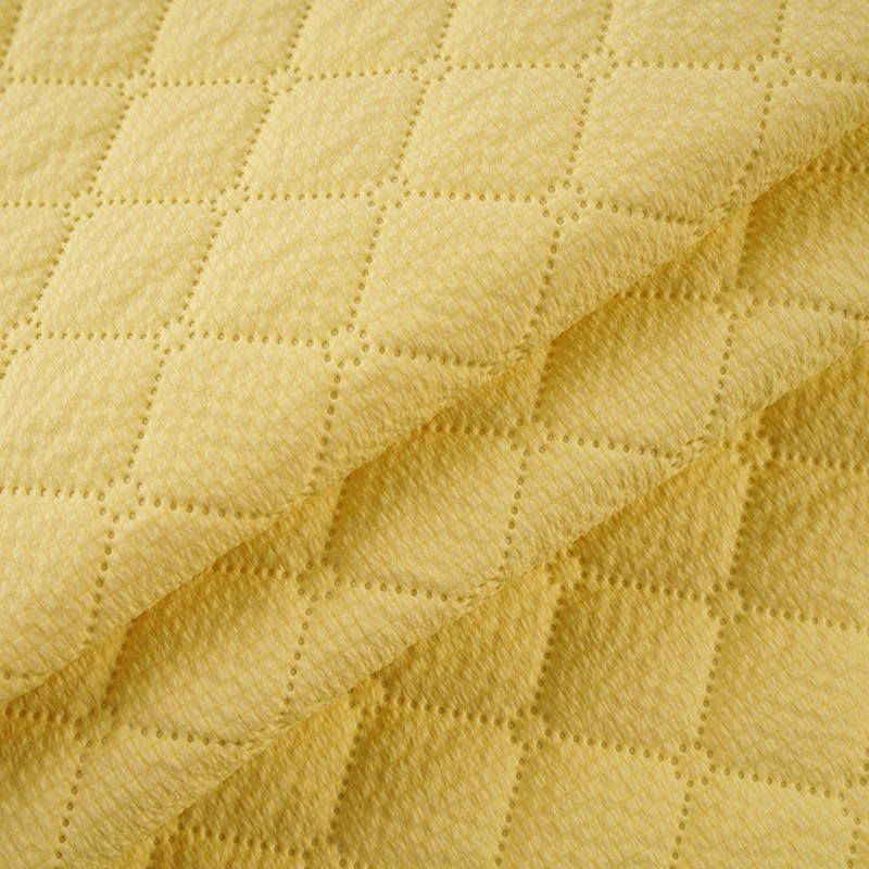 BH-12 # Bubble Grid 120g Imitation Tissu de viscose en polyester en soie en soie